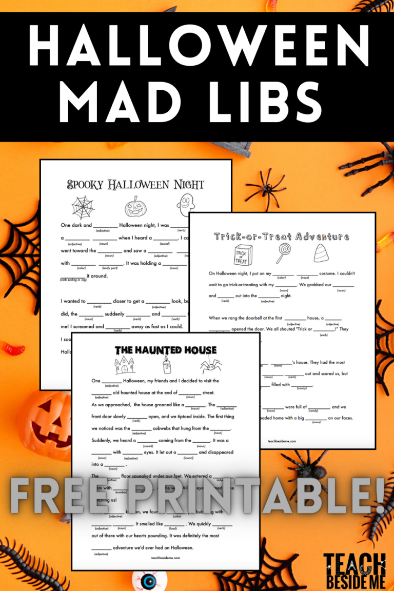 Free Printable Halloween Mad Libs