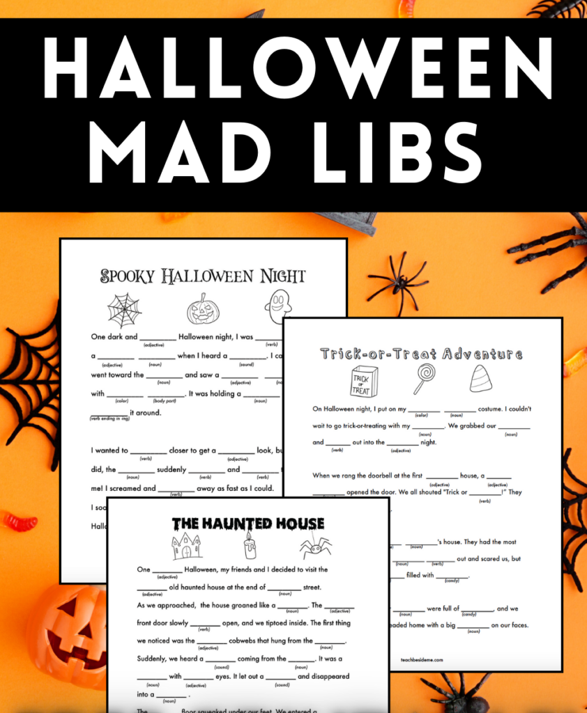 Free Printable Halloween Mad Libs