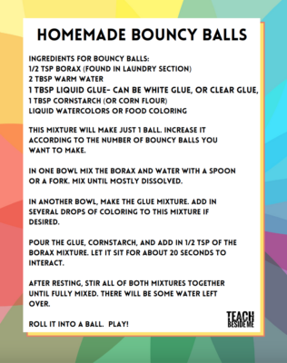 bouncy balls recipe instructions