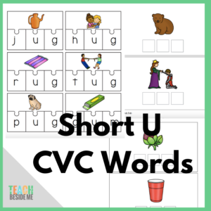 short u cvc words shop