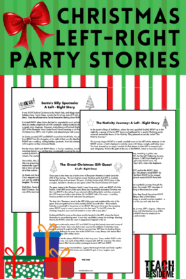 Christmas left right story party game