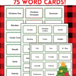 Free Printable Christmas Pictionary Game Cards - Teach Beside Me