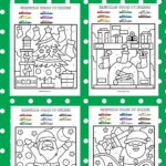Christmas color by number