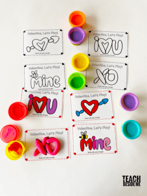 Play Dough Valentine Printable - Teach Beside Me