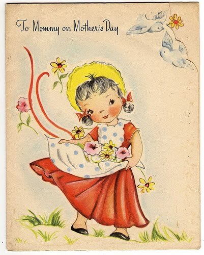 antique mothers day card