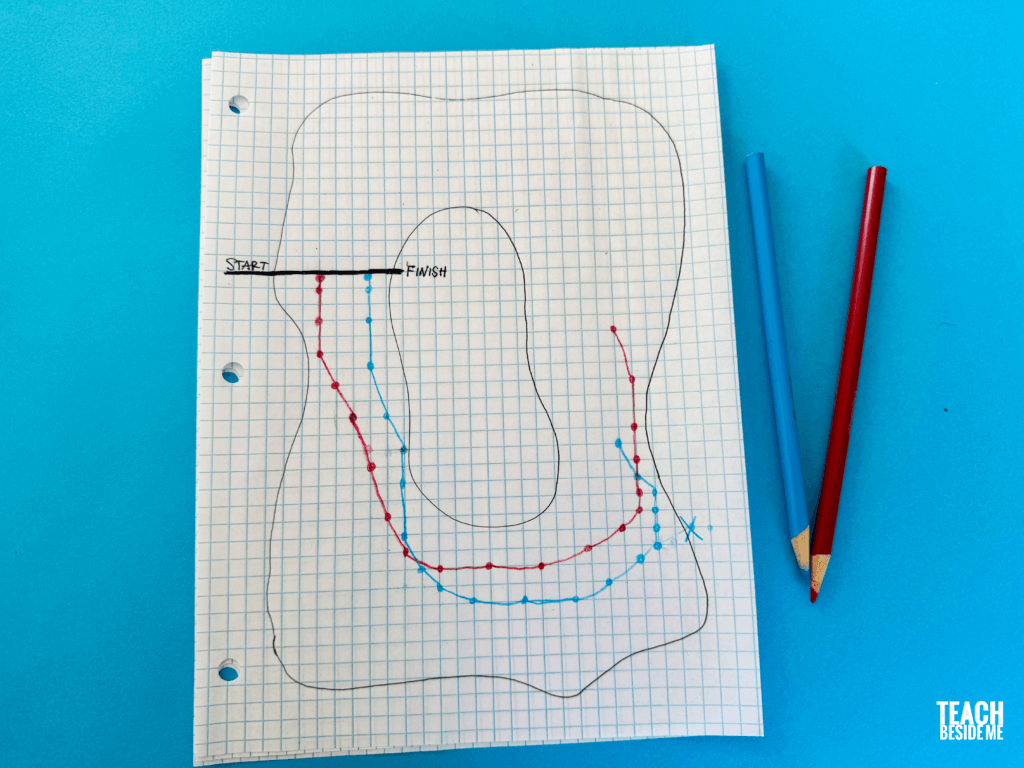 playing racetrack paper game - crash