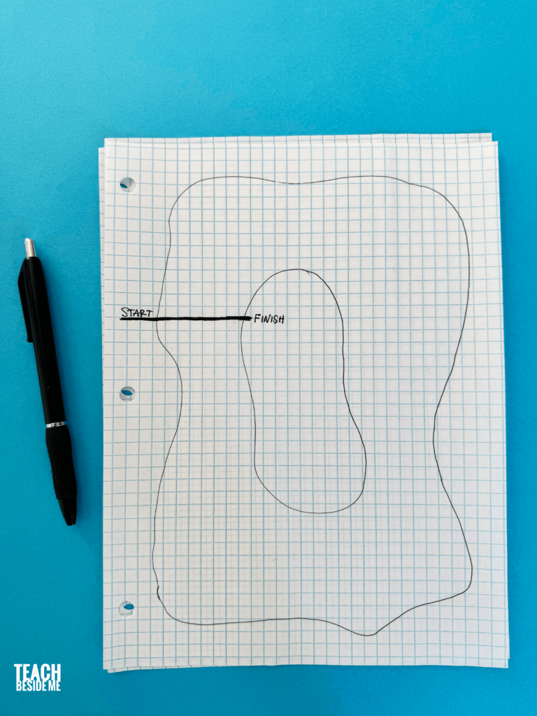 race track paper game
