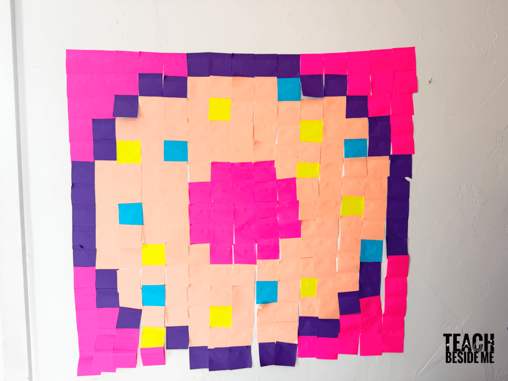 donut sticky note pixel art