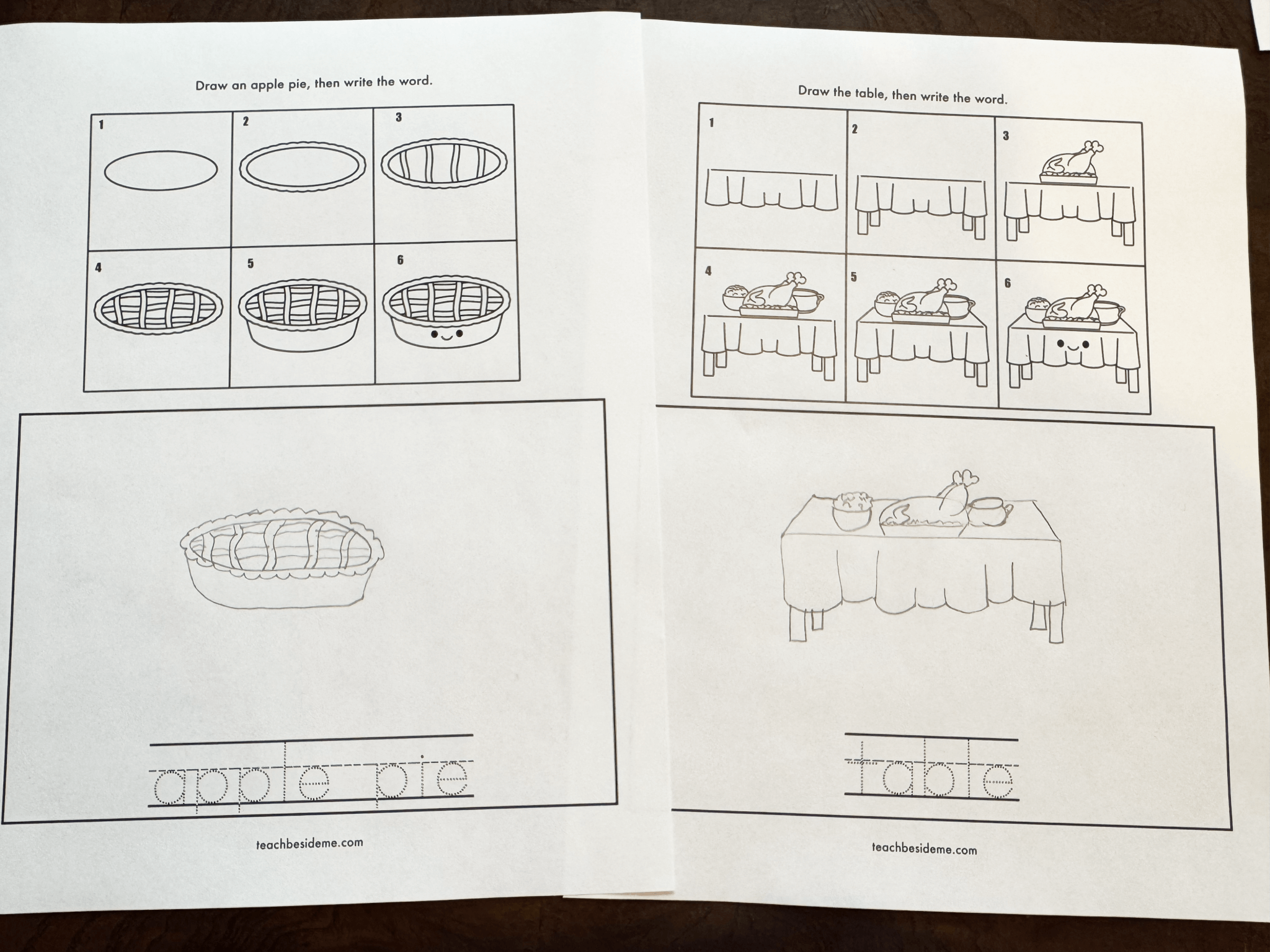 Easy Thanksgiving Drawing Ideas: Draw and Write Printables - Teach ...
