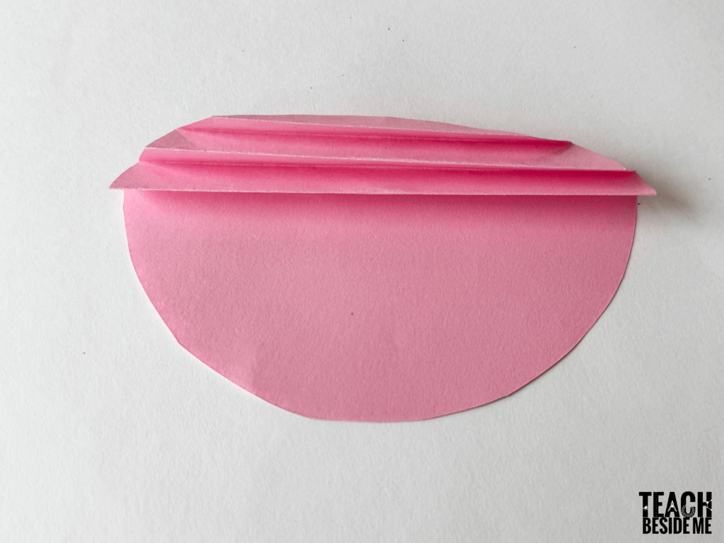 folding accordion paper heart