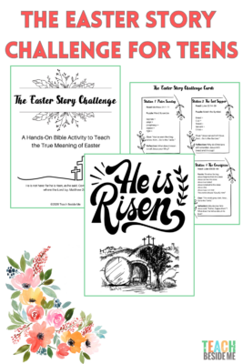 Easter Story Challenge- bible activity