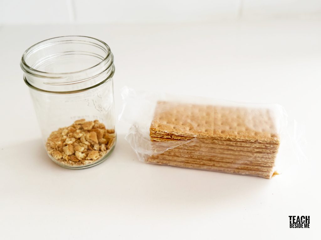 crushed graham crackers for ocean zones snack