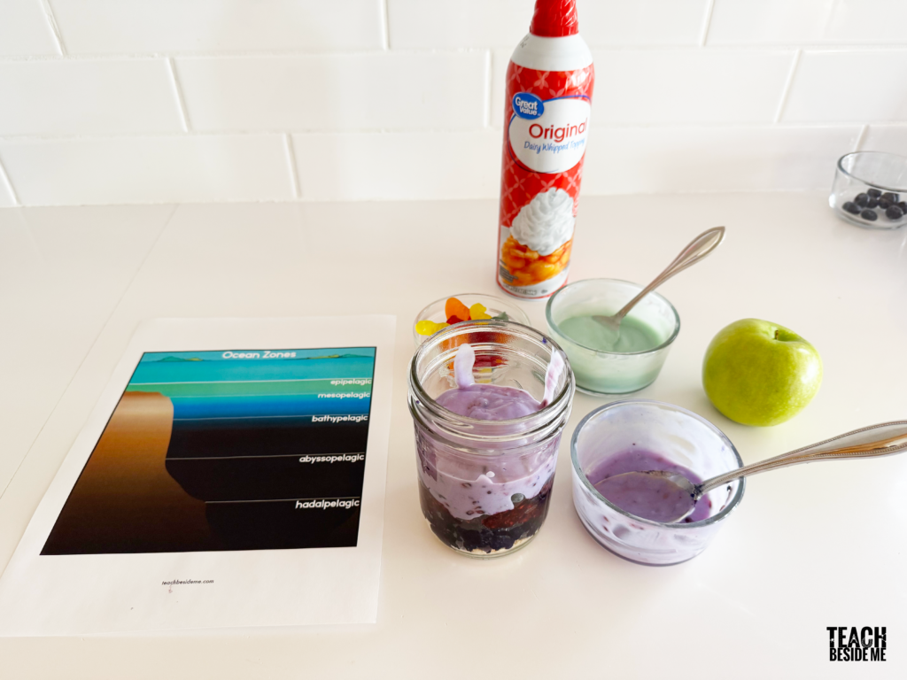 layering the ocean snack