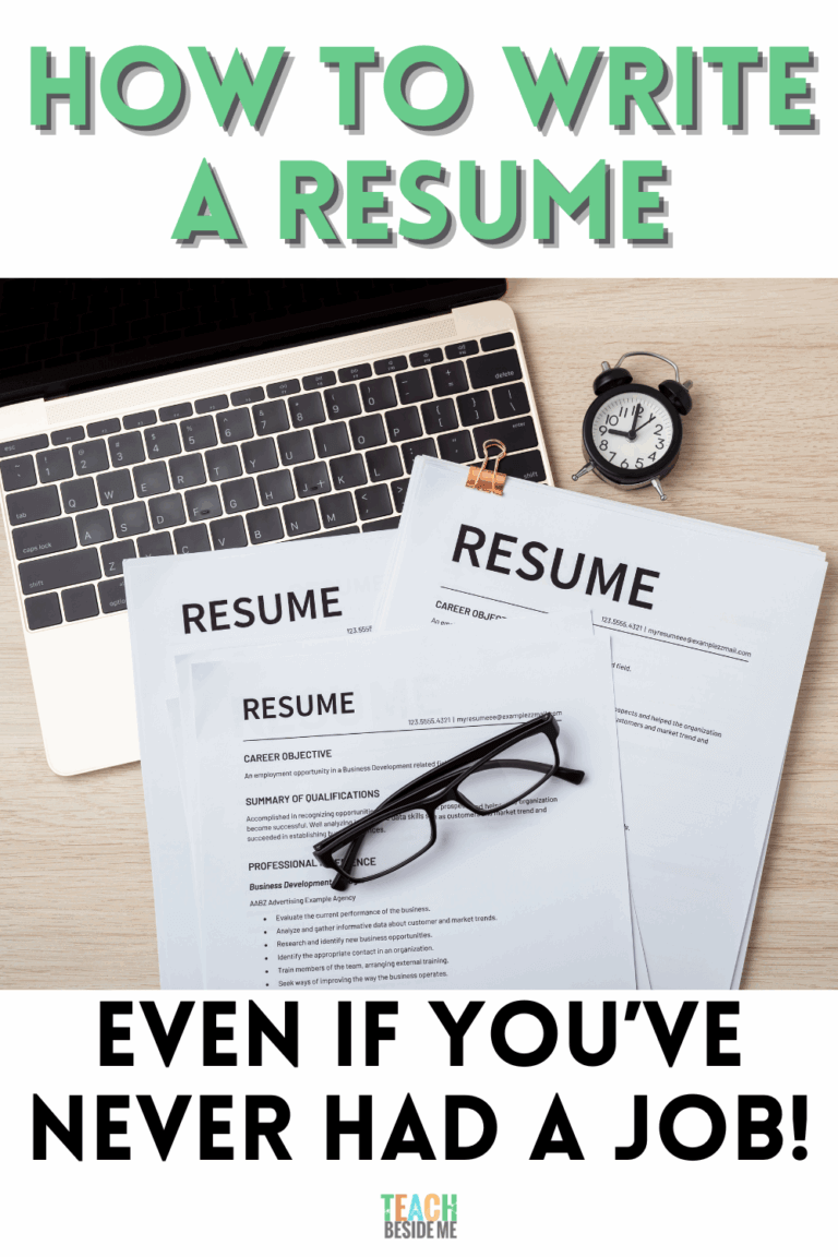 how to write a resume