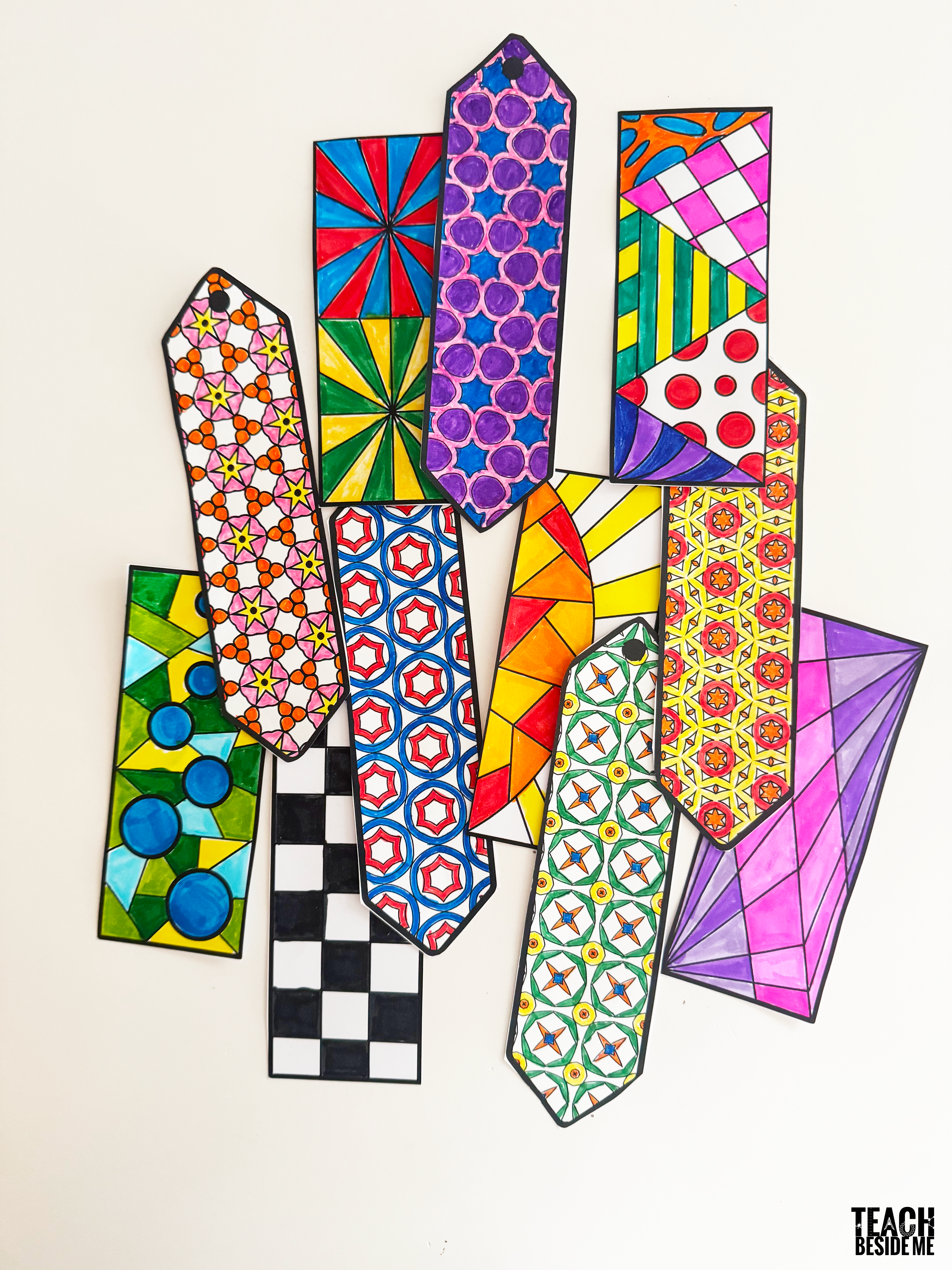 printable coloring bookmarks