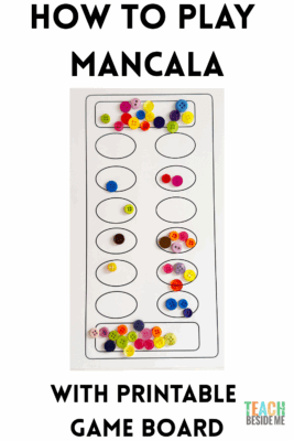 How to Play Mancala with Printable Game Board - Teach Beside Me
