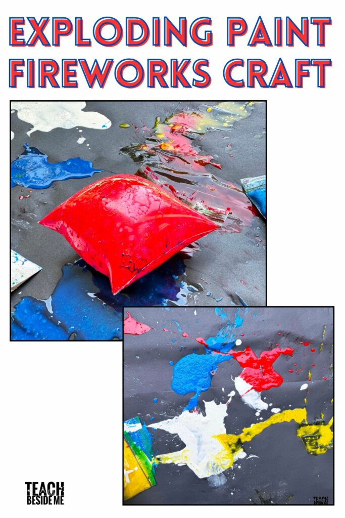 exploding paint fireworks craft