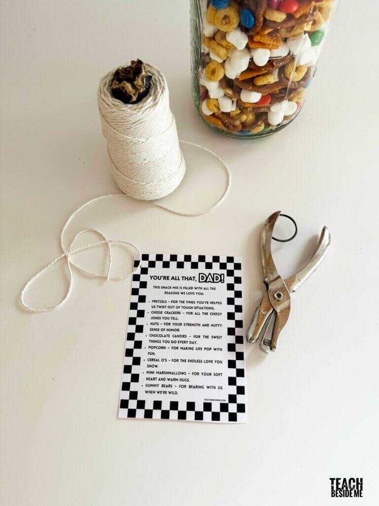 fathers day gift from kids- printable tag