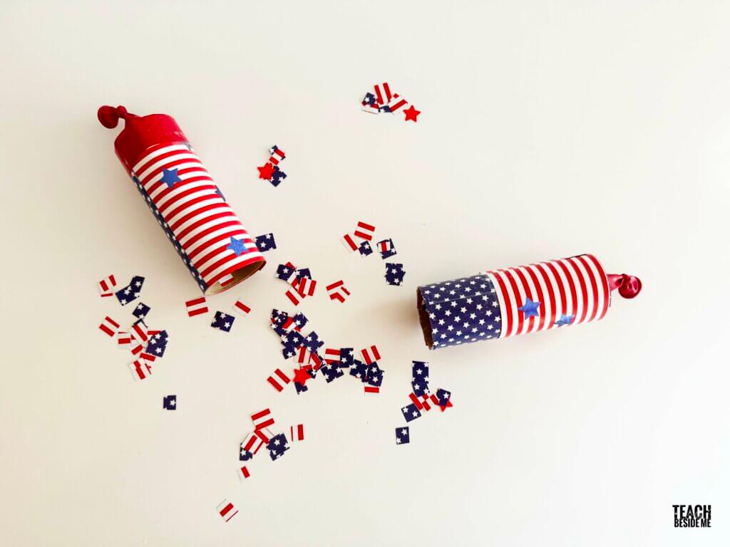 4h of july confetti party popper