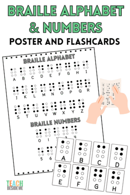 Printable Braille Alphabet and Numbers Chart - Teach Beside Me