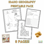 Idaho State Geography Pack – 8 Printable Pages