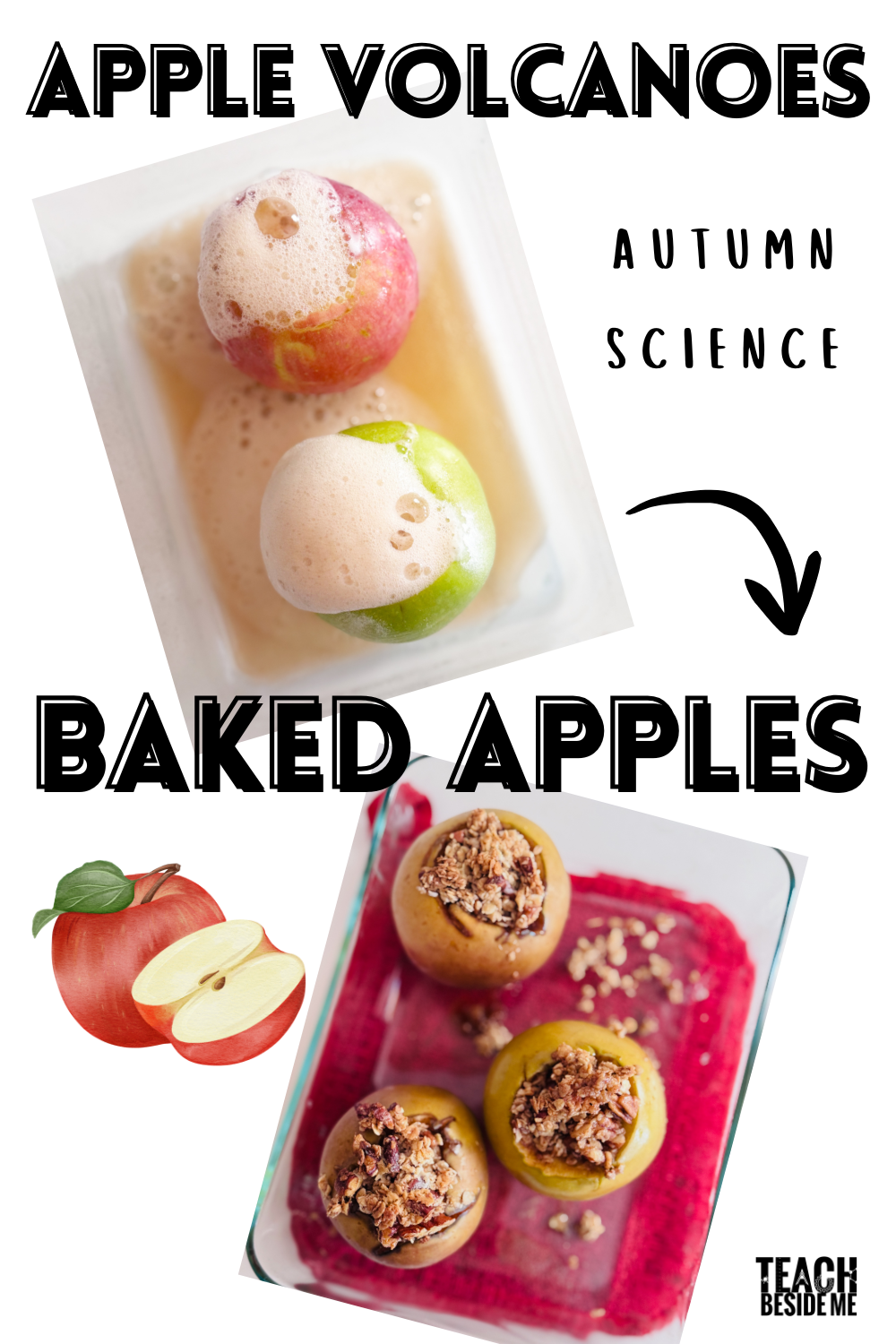 autumn science: apple volcanos to baked apples