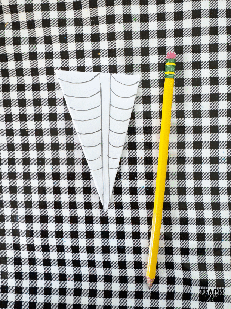 drawing lines for paper spiderweb