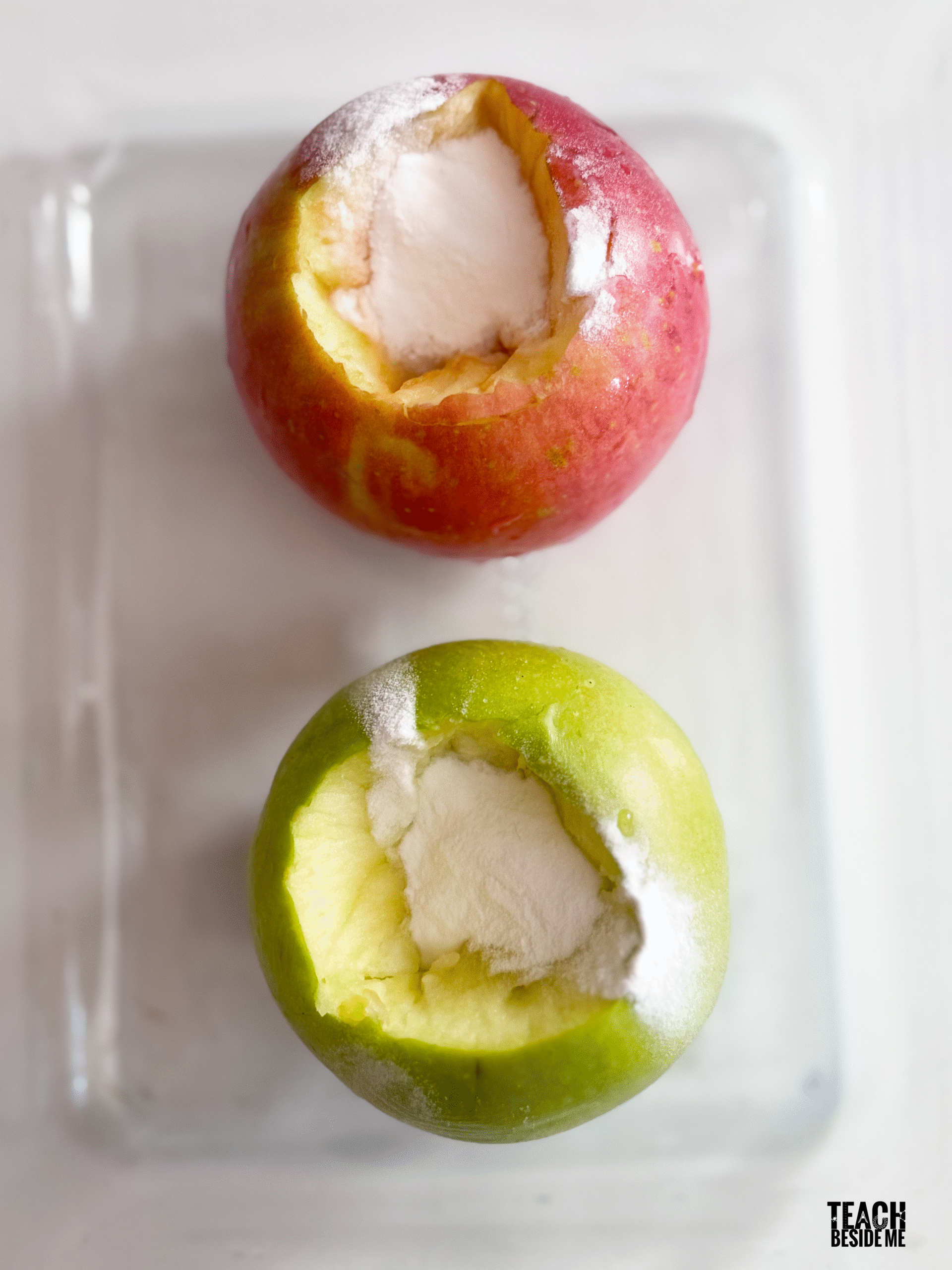 how to make apple volcanos