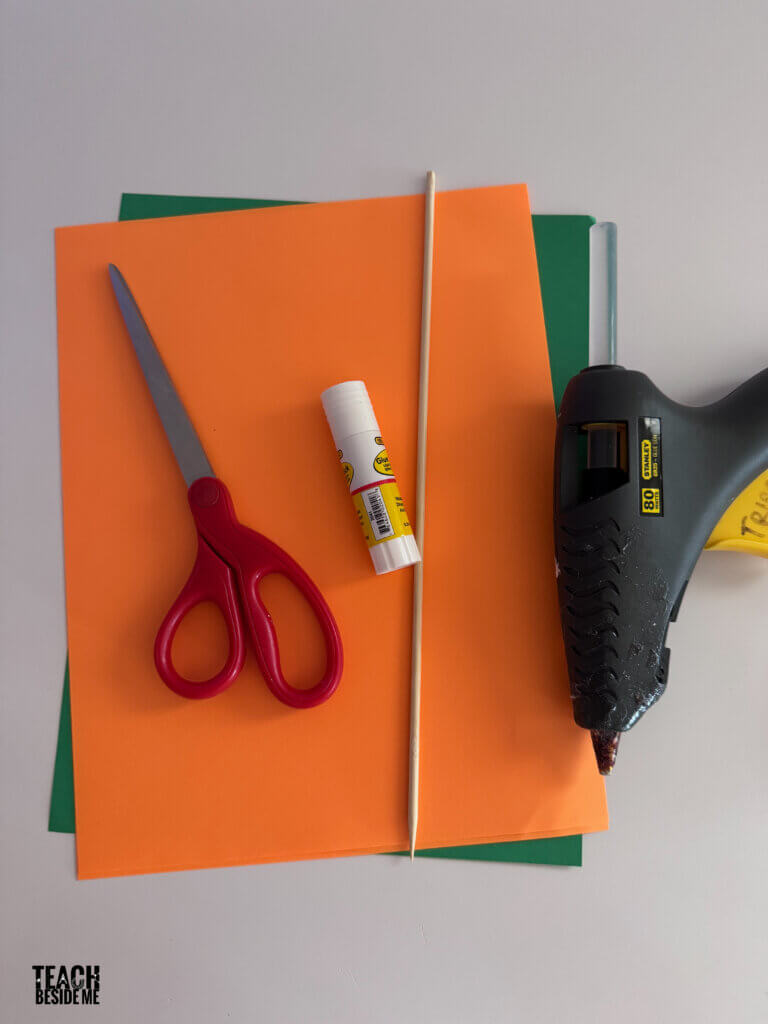 pumpkin paper spinner supplies