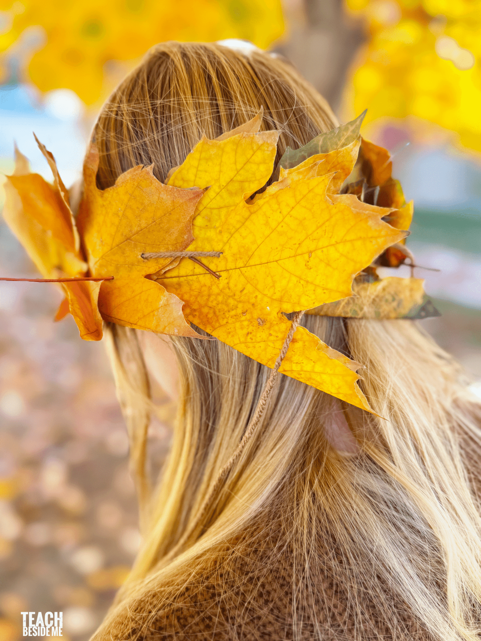 autumn nature craft leaf crown