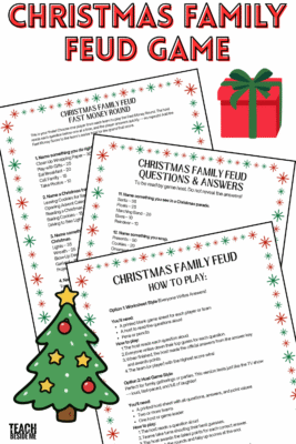Christmas family feud printable game