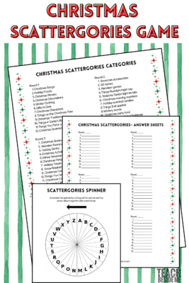 Christmas scattergories game