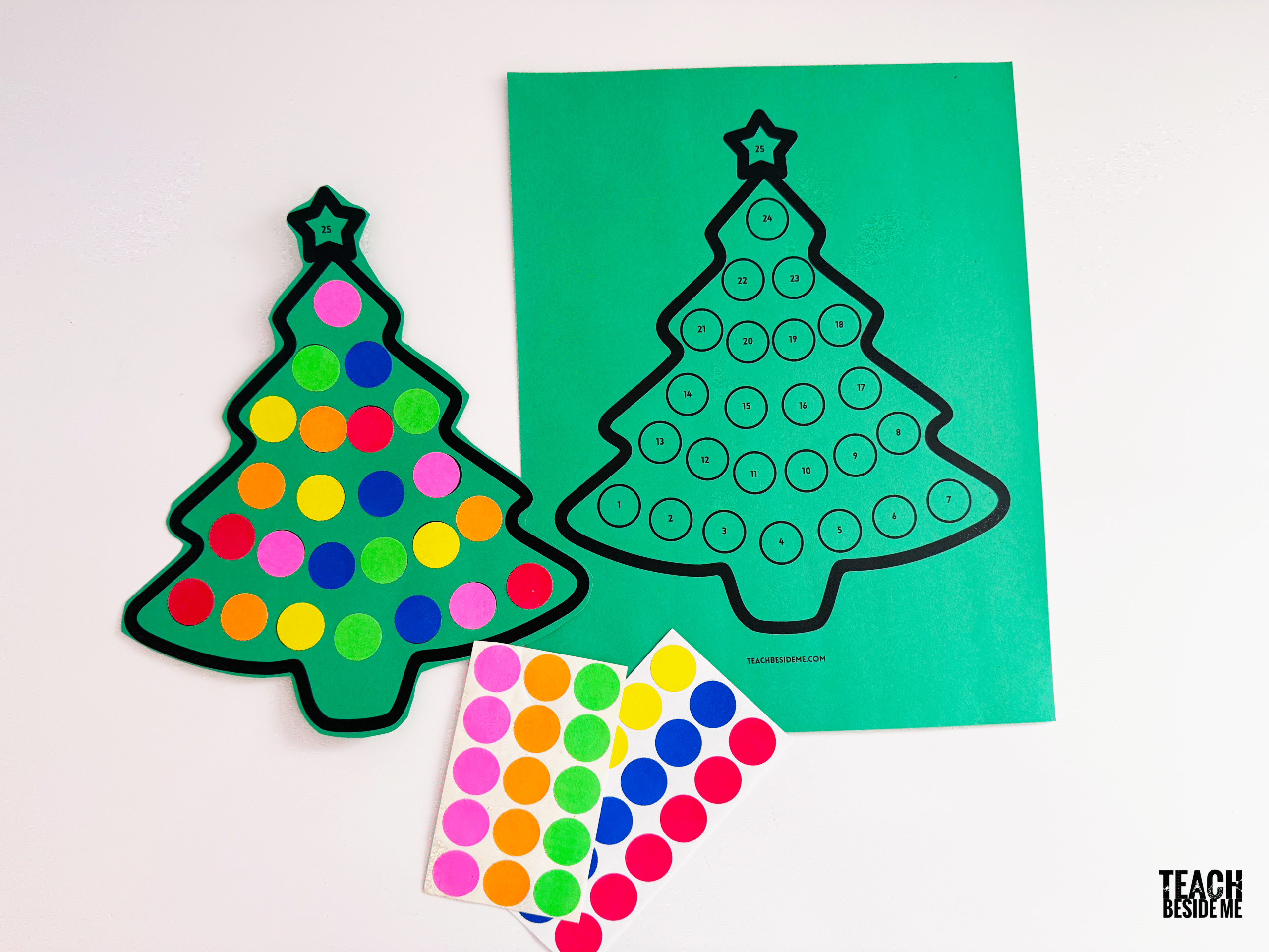 christmas tree countdown craft