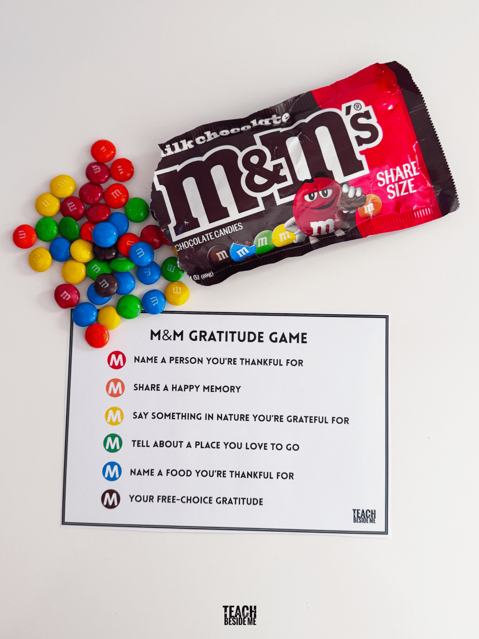m&M gratitude game