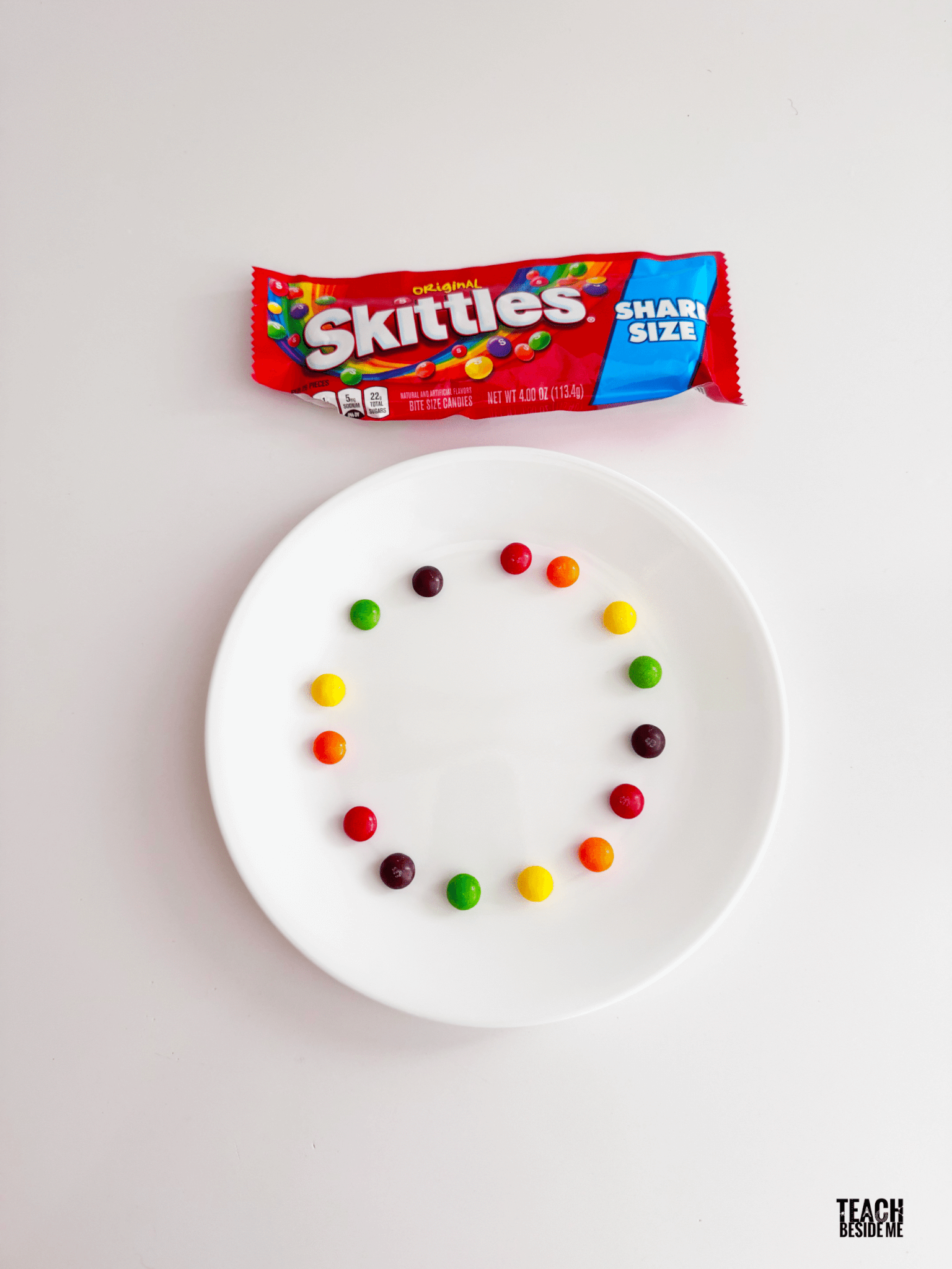 skittles rainbow science experiment