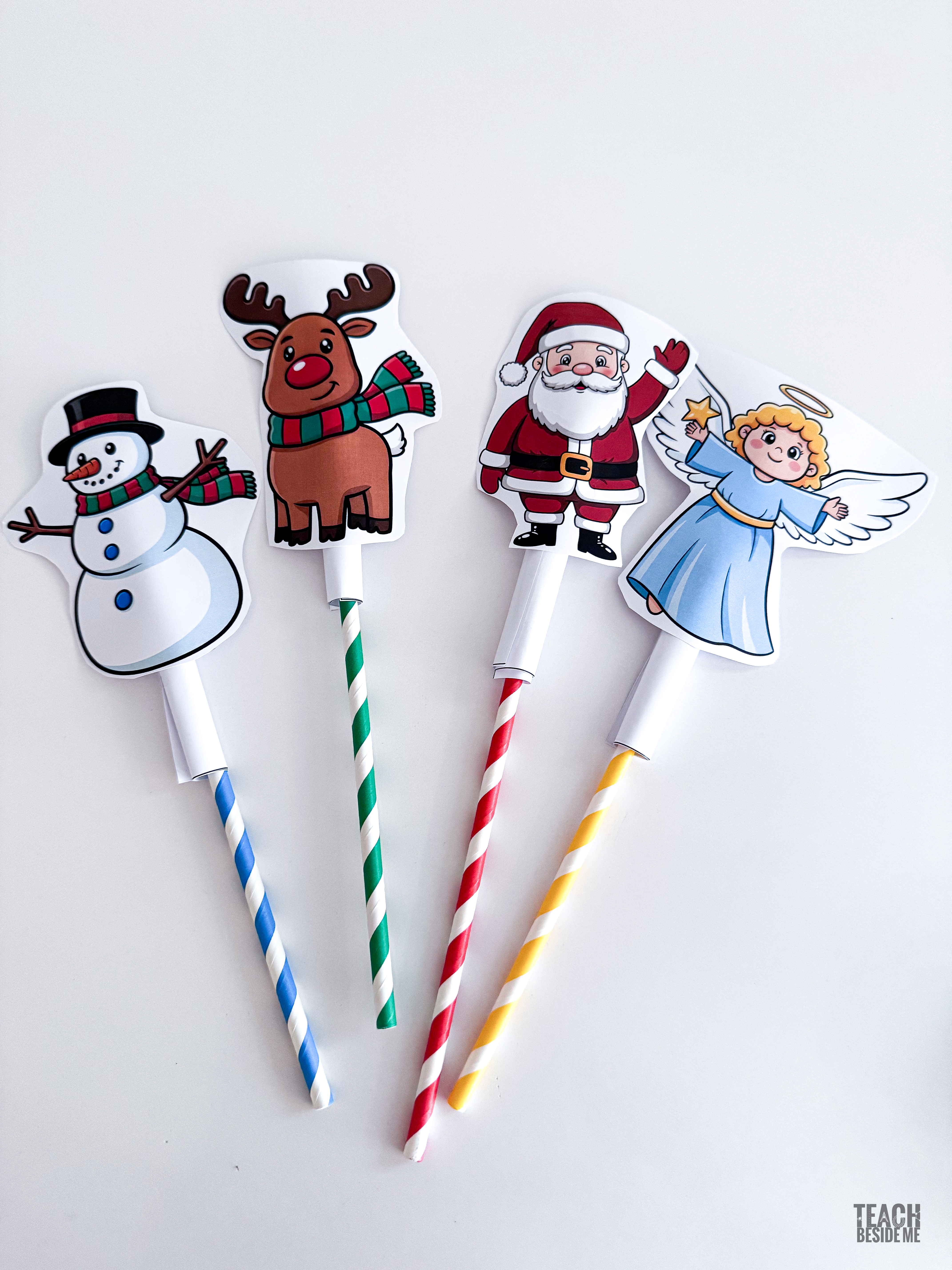 christmas straw rockets