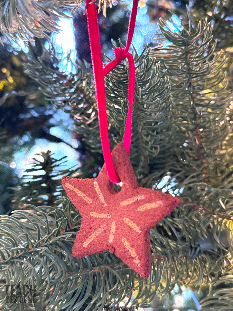 cinnamon applesauce star ornament