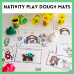 Nativity Play Dough Mats (Printable Christmas Activity)