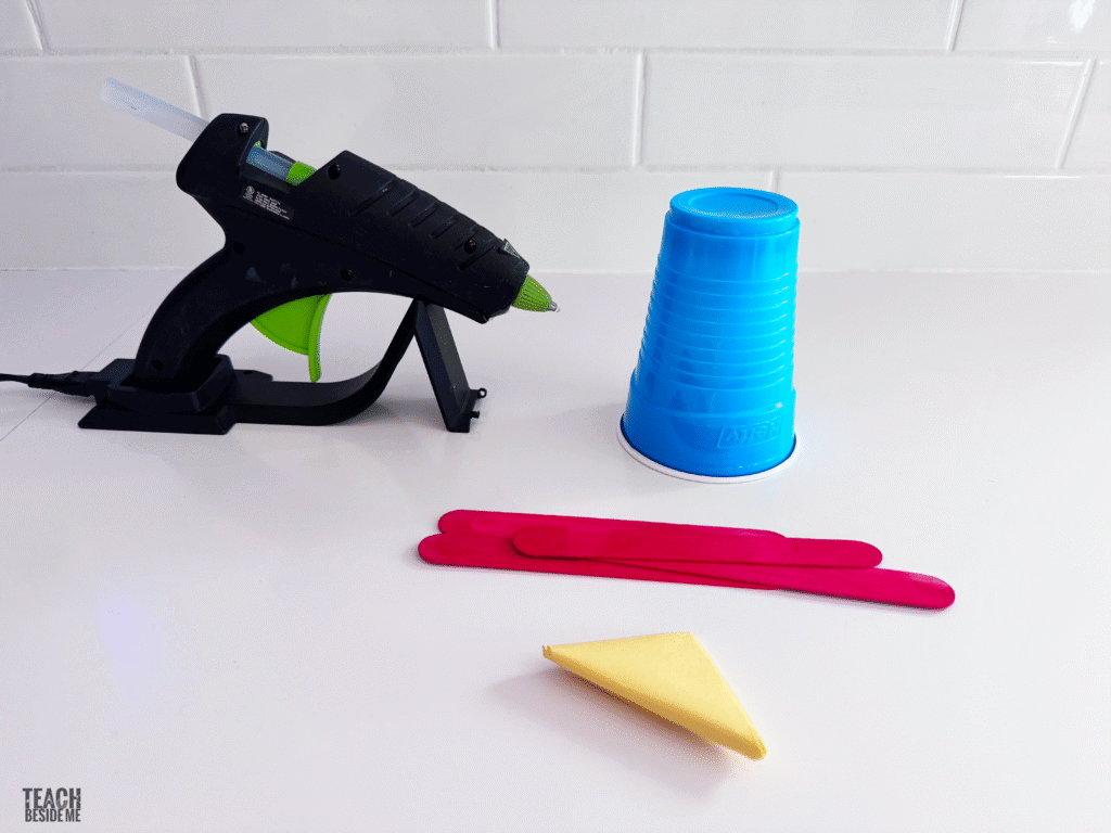 popsicle stick goal post supplies for paper football