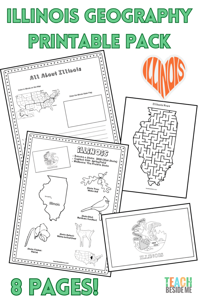 Illinois geography printable