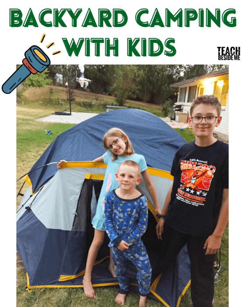 backyard camping with kids