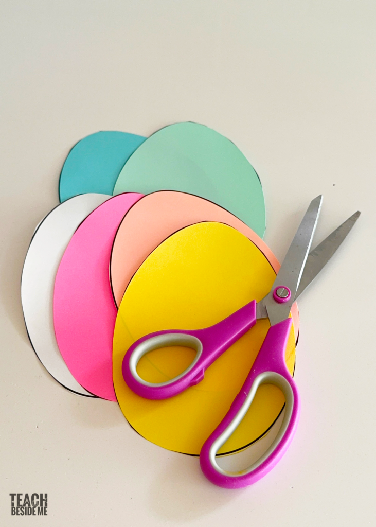 easter egg craft paper spinner