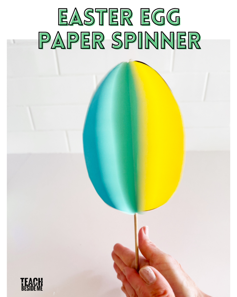 easter egg paper spinner