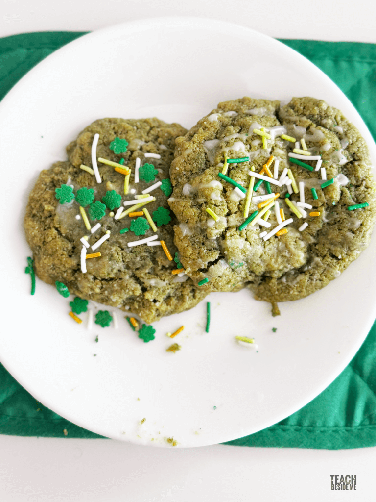 green sunflower cookies for st patricks day food chemistry