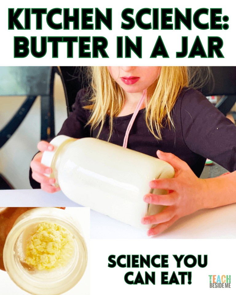 kitchen science- homemade butter in a jar