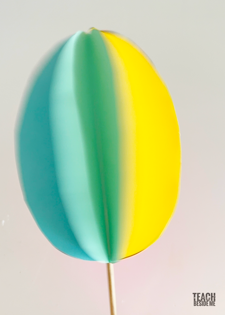 paper spinner easter egg STEM craft