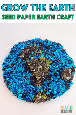 Grow the Earth- earth day seed paper craft for kids