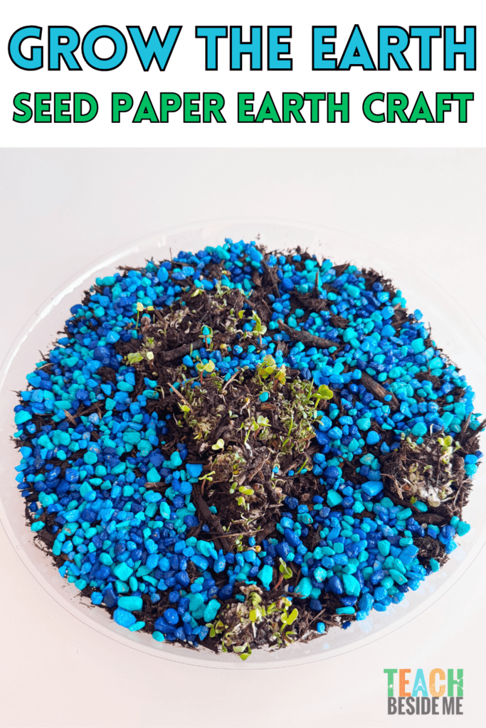 Grow the Earth- earth day seed paper craft for kids