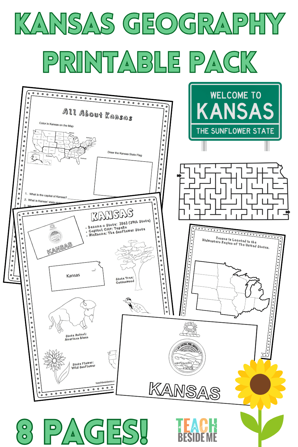 kansas geography printable