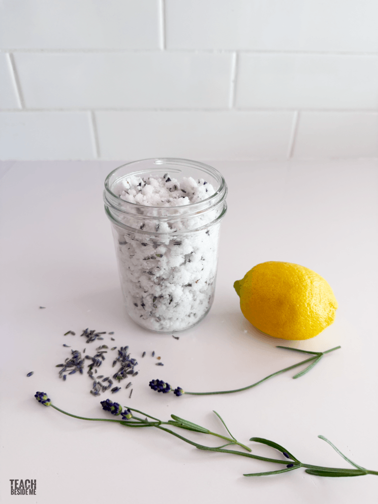 lemon lavendar sugar scrub